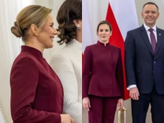 Stylistka przyjrzała się kreacji Marty Nawrockiej w Wilnie. Punktuje błędy