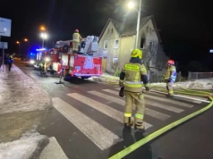Pożar domu w Chojnicach. Paliło się mieszkanie na pierwszym piętrze