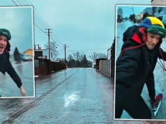 Na łyżwach po ulicach Poznania. "Zostawiam tu nagranie, bo mi kiedyś nikt nie uwierzy". Internet oszalał