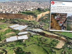 Potężne osuwisko dewastuje Niscemi. 