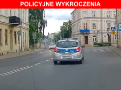 Piotrków. Kabaretowa decyzja policji w sprawie wykroczenia z udziałem radiowozu