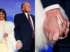 Trump i Minaj trzymali się za ręce. Polityk komentuje paznokcie raperki. Miało być zabawnie. Nie wyszło