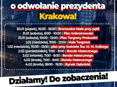 KRAKÓW! Zbieramy podpisy za odwołaniem prezydenta Krakowa!