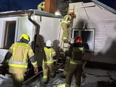 Pożar domu w Niwiskach