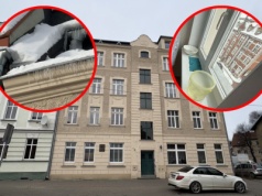 Olsztyn, ul. Marii Zientary-Malewskiej. Po awarii rynny woda zalała mieszkanie. Jest odpowiedź zarządcy