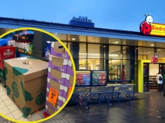 Kartonowe recykloboksy w Biedronce. Sieć zrzuca to na pogodę