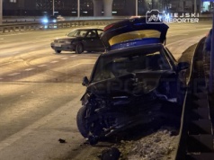 Zderzenie 4 pojazdów na Trasie Salomea-Wolica. Sprawca uciekł pieszo