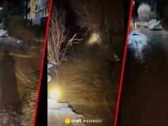 Awaria sieci wodociągowej w Łomży. Woda wylała się na ulice miasta