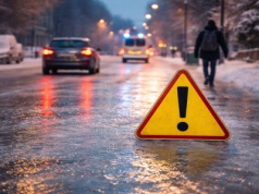 Uwaga, będzie bardzo ślisko. Ostrzeżenie IMGW dla Nowego Sącza na noc i poranek