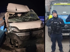 Policjanci wracali do Legnicy po służbie, gdy na autostradzie A4 doszło do wypadku