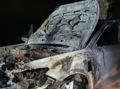 Brzoza: pożar samochodu