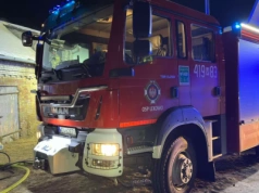 Pożar w budynku koło Ciechanowa