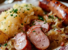 Wykwintny francuski bigos z długo peklowanym mięsem, czyli choucroute z przepisu Mateusza Gesslera