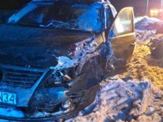 Zderzenie osobówki z ciężarówką niedaleko Grudziądza. Kierowca w szpitalu