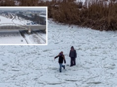 Wziąłem drona i pojechałem nad zamarzniętą rzekę. Nie to chciałem nagrać