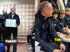 Donald Tusk zjadł pizzę z młodymi piłkarzami. "Tak jak się umawialiśmy"
