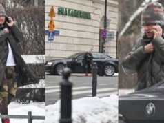 Beztroski Jarosław Jakimowicz zostawił auto NA ŚRODKU ulicy, ucinając sobie pogawędkę przez telefon (ZDJĘCIA)