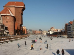 Zamarznięta Motława jako przestrzeń rekreacyjna