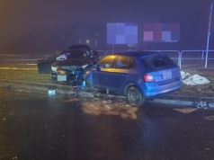 Cztery osoby trafiły do szpitala po wypadku na rondzie Kuronia w Rzeszowie