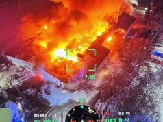 Strażacy dogaszają pożar w Cieninie Zabornym. Cztery miejscowości bez wody