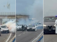 Wybuchy i strzały we Włoszech. Nagranie wygląda jak film akcji