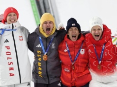Polka wręczyła medal olimpijski Kacprowi Tomasiakowi. Sceny, które zapamięta na całe życie