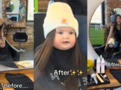 Mama-fryzjerka "zrobiła" 8-miesięcznej córce... DOCZEPY. Chciała wypromować biznes na TikToku: "Moment spontaniczności" (WIDEO)