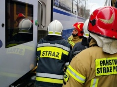 Pożar pociągu Intercity w Koluszkach. Trzy osoby w szpitalu