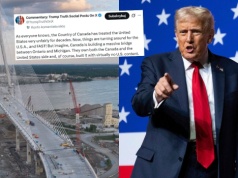 Trump obraził się na Kanadę za budowę mostu do USA i grozi, że nie pozwoli na jego otwarcie