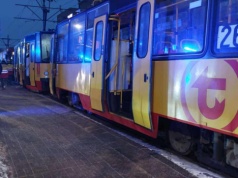Tramwaje zderzyły się na Bielanach. 10 osób w szpitalu