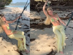 Po porodzie raptem 9 miesięcy i taka figura. Znana wokalistka zachwyca na plaży