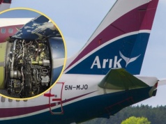 Nagle rozległ się głośny huk. Silnik samolotu rozpadł się w powietrzu