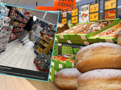 Nietypowe sceny w Biedronce w Tłusty Czwartek. Ludzie patrzyli tylko na koszyk