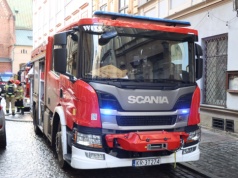 Pożar na Brackiej w Krakowie