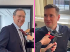 „Pączek albo krawat!” Ambasador Niemiec zabawnie połączył dwie tradycje