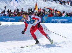 Dominik Bury po biegu na 10 km podczas zimowych igrzysk olimpijskich