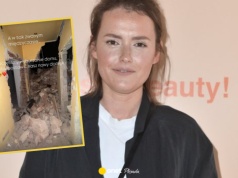 Olga Frycz tydzień po porodzie relacjonuje wyburzanie domu. "W międzyczasie"