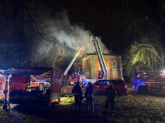 Pożar opuszczonego dworku