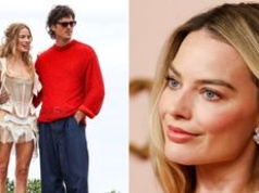 Margot Robbie i Jacob Elordi wciąż promują wspólny film. Tym razem "najpiękniejsza kobieta na ziemi" OCZAROWAŁA w gorsetowej mini (FOTO)