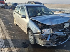 Zderzenie Audi i Skody w Longinówce na DK91