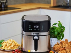 Ten air fryer zrobi kurczaka, frytki i pizzę w mig! Ma 8 programów, jedzenie nie przywiera