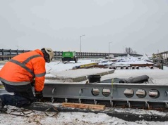 Zielona Góra. Mimo mrozów trwają prace na wiadukcie Zjednoczenia
