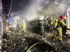 Przy Promenadzie Gwiazd spłonął sklep Żabka