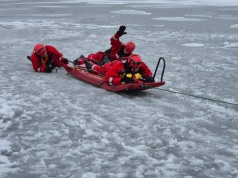 Ćwiczyli techniki wodno-lodowe