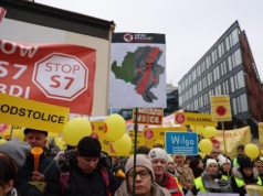 S7. Warianty przebiegu drogi Kraków–Myślenice odrzucone