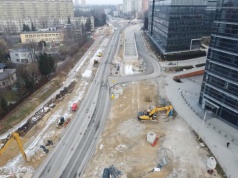 Tramwaj do Mistrzejowic: „Warunki atmosferyczne znacząco utrudniają realizację harmonogramu”