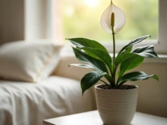 Kroję plasterek ogórka i wkładam do doniczki ze skrzydłokwiatem. Po 24 godzinach wiem, co niszczy roślinę