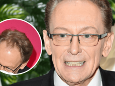 Żona Jacka Borowskiego w siatce na ściance. Aktor aż schował się ze wstydu