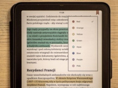 Kindle Colorsoft w wersji 5.19.2 ma kolorowe zakładki!