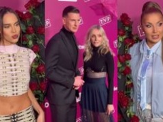 Cleo, Blanka oraz Agnieszka Woźniak-Starak z Łukaszem Kadziewiczem stroją miny na ramówce TVP (WIDEO)